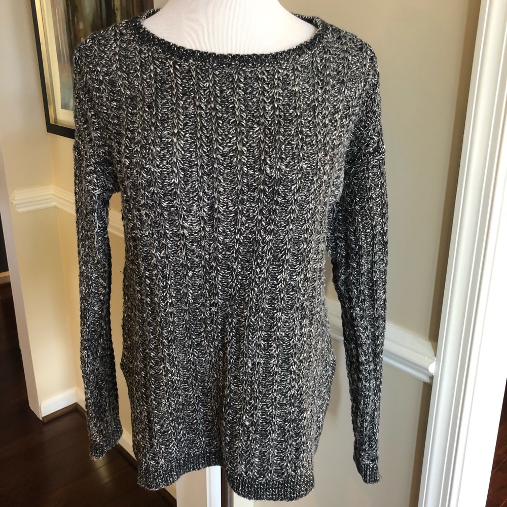 Black and white Loft Sweater